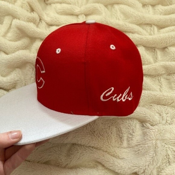 Chicago Cubs baseball cap adjustable red white - Picture 2 of 4